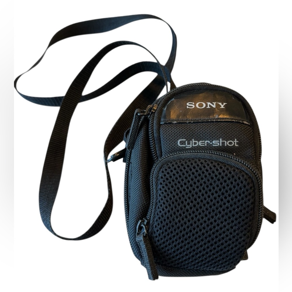 Sony Cyber-shot Vintage Black Camera Bag Case Rare